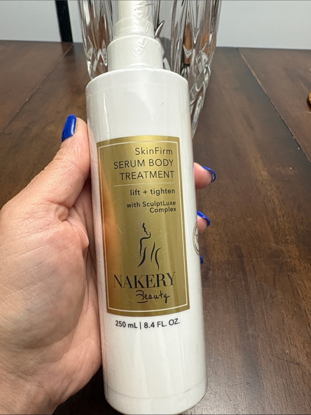 Nakery Beauty SkinFirm Serum Body Treatment — White & Gold. New